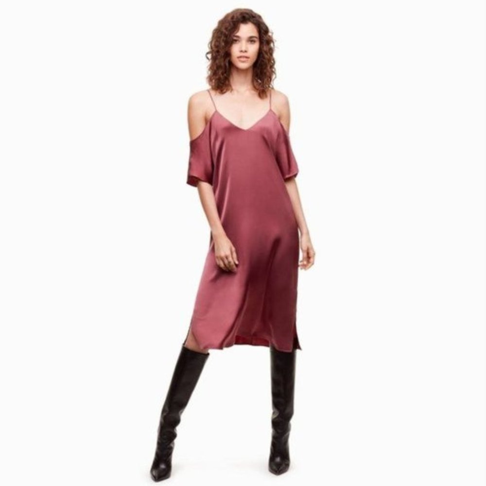 Wilfred Aritzia Harrietta Cold Shoulder Dress